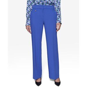 Karl Lagerfeld Paris Pants Womens Size 2 Blue Straight Leg Dress Stretch $119